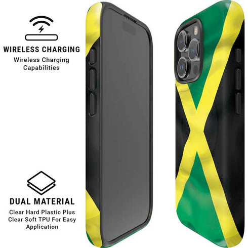 Jamaica Flag iPhone 16 Pro Magsafe Impact Case